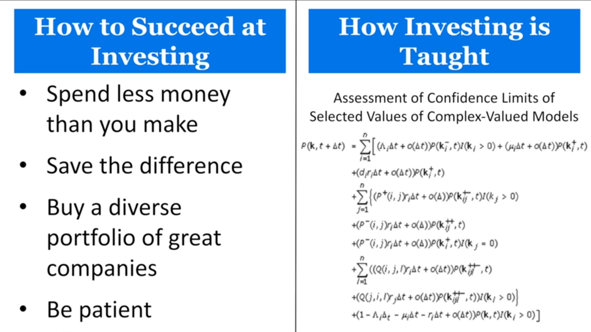 The problem with investing